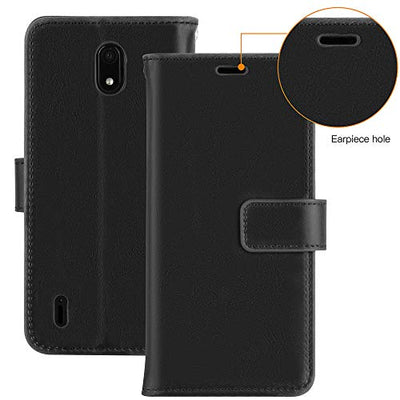 [Wallet Case] Protective Cover with Cash & Card Holder, Stand and Wrist Strap For Nokia 1.3