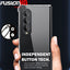 [Fusion HD Case] Shockproof Fused Gel Bumper & Hard Back Slim Clear Cover for Samsung Galaxy Z Fold 4