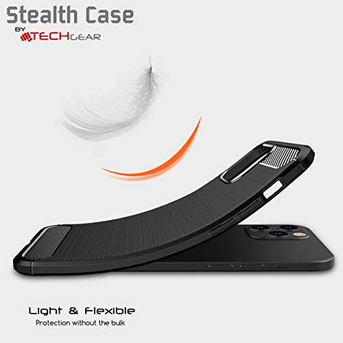 [Stealth Case] iPhone 12 Mini Soft Protective Slim Cover with Carbon Fibre Detailing