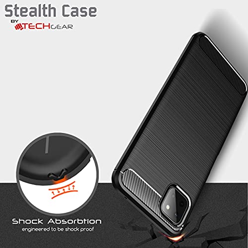 [Stealth Case] Samsung Galaxy A22 5G Soft Protective Slim Cover with Carbon Fibre Detailing