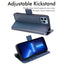 [Wallet Case] Protective Cover with Cash & Card Holder, Stand and Wrist Strap For Apple iPhone 13 Pro Max