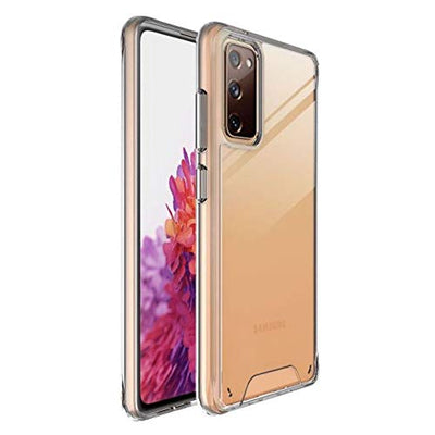 [Fusion HD Case] Shockproof Fused Gel Bumper & Hard Back Slim Clear Cover for Samsung Galaxy Galaxy S20 FE