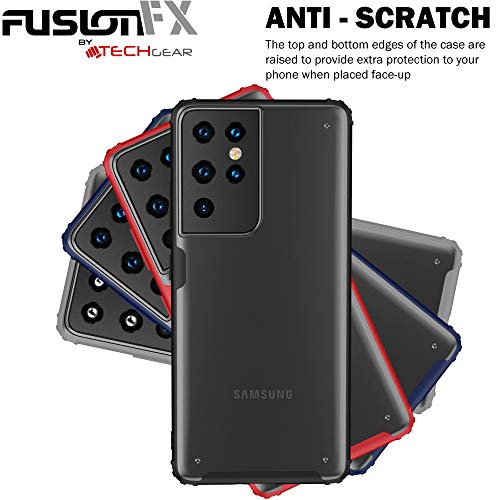 [Fusion FX Case] Slim & Light Tough Fused Gel Bumper & Hard Back Matte Case for Samsung Galaxy S21 Ultra