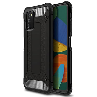 [Tough Armoured Case] ShockProof Dual-Layer Protective Heavy Duty Cover for Samsung Galaxy A03s