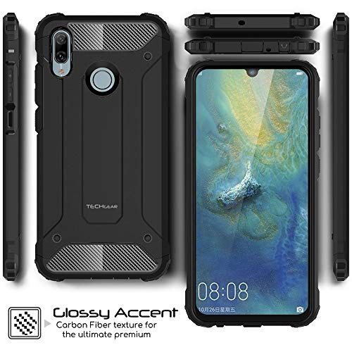 [Tough Armoured Case] ShockProof Dual-Layer Protective Heavy Duty Cover for Huawei P Smart 2019