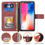 [Wallet Case] Protective Cover with Cash & Card Holder, Stand and Wrist Strap For Apple iPhone XS Max