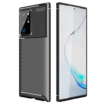 [CarbonFlex Case] Premium Shockproof Soft Slim Cover with Carbon Fibre Effect For Samsung  Galaxy Note 20 Ultra
