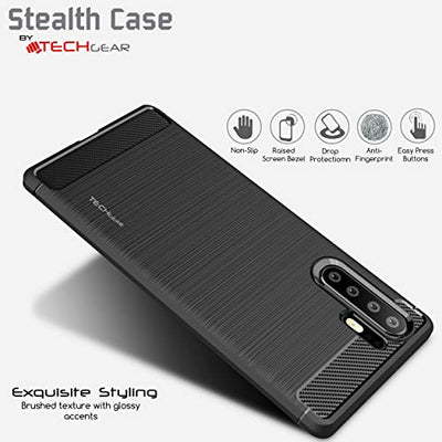 [Stealth Case] Huawei P30 Pro Soft Protective Slim Cover with Carbon Fibre Detailing