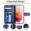 [Wallet Case] Protective Cover with Cash & Card Holder, Stand and Wrist Strap For Samsung Galaxy S22