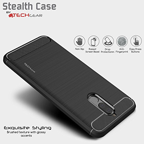 [Stealth Case] Huawei Mate 10 Lite Soft Protective Slim Cover with Carbon Fibre Detailing