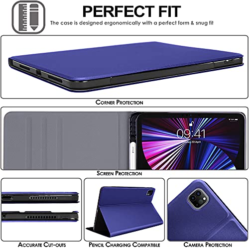 [Smart Case] Slim Stand Cover with Auto Sleep/Wake for Apple iPad Pro 12.9" (6th / 5th / 3rd / 2nd Generation)