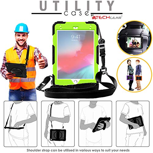 [UTILITY Case] Full Body Shockproof Case with Stand, Hand & Shoulder Strap for Apple iPad Mini 5 / iPad Mini 4