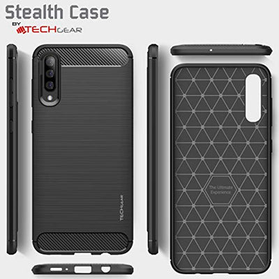 [Stealth Case] Samsung Galaxy A70 Soft Protective Slim Cover with Carbon Fibre Detailing