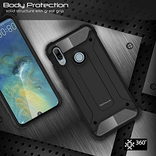 [Tough Armoured Case] ShockProof Dual-Layer Protective Heavy Duty Cover for Huawei P Smart 2019