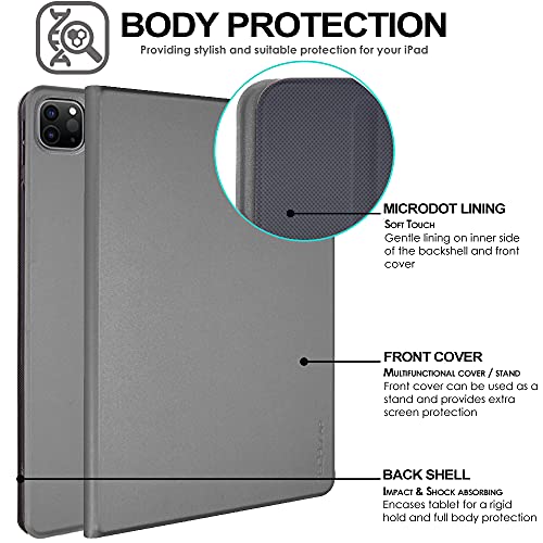 [Smart Case] Slim Stand Cover with Auto Sleep/Wake for Apple iPad Pro 12.9" (6th / 5th / 3rd / 2nd Generation)