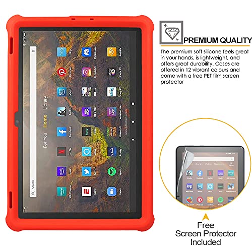 [Bumper Case] Shockproof Soft Easy Grip Case for Amazon Fire HD 10" / HD 10 Plus 11th Generation / 2021