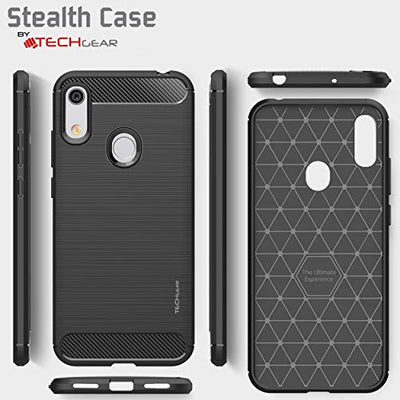 [Stealth Case] Honor 8A Soft Protective Slim Cover with Carbon Fibre Detailing