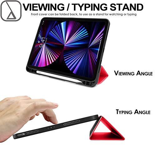 [Smart Case] Slim Stand Cover with Auto Sleep/Wake for Apple iPad Pro 12.9" (6th / 5th / 3rd / 2nd Generation)