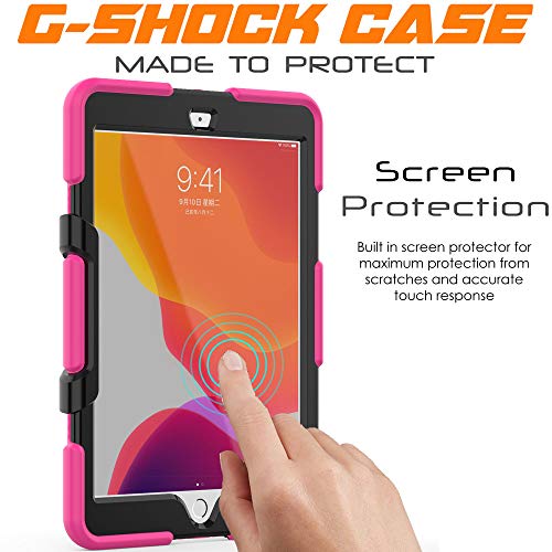 [G-SHOCK Case] Heavy Duty Long Survival Screen Protector Case for iPad 10.2" 2021, 2020, 2019 [9th/8th/7th Generation]