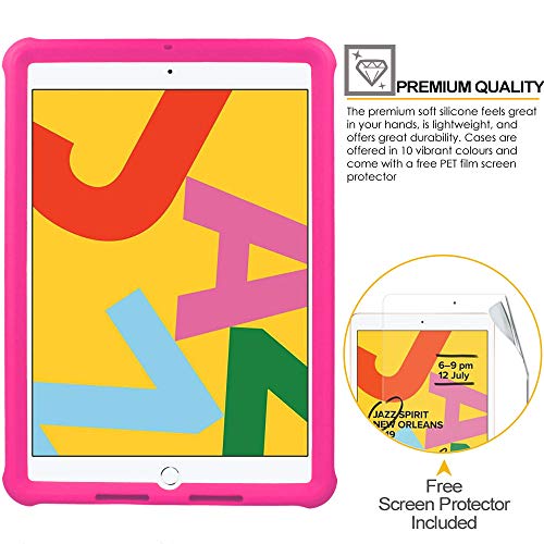 [Bumper Case] Shockproof Soft Easy Grip Case for Apple iPad 10.2", 9th / 8th / 7th Generation