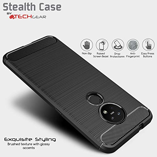 [Stealth Case] Nokia 7.2 Soft Protective Slim Cover with Carbon Fibre Detailing