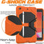 [G-SHOCK Case] Heavy Duty Long Survival Screen Protector Case for iPad 10.2" 2021, 2020, 2019 [9th/8th/7th Generation]