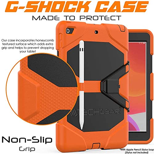 [G-SHOCK Case] Heavy Duty Long Survival Screen Protector Case for iPad 10.2" 2021, 2020, 2019 [9th/8th/7th Generation]