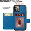 Tough Armoured Wallet 360 ShockProof Case with Card Slots & Stand for Apple iPhone 12, iPhone 12 Pro