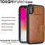 Tough Armoured Wallet 360 ShockProof Case with Card Slots & Stand for Apple iPhone XS Max