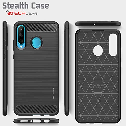[Stealth Case] Huawei P30 Lite Soft Protective Slim Cover with Carbon Fibre Detailing