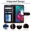 [Wallet Case] Protective Cover with Cash & Card Holder, Stand and Wrist Strap For Motorola Moto G30 / G10