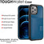 Tough Armoured Wallet 360 ShockProof Case with Card Slots & Stand for Apple iPhone 12 Pro Max