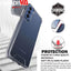 [Fusion HD Case] Shockproof Fused Gel Bumper & Hard Back Slim Clear Cover for Samsung Galaxy Galaxy S21 FE