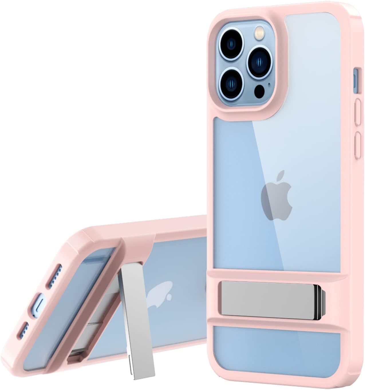 [Fusion Armour Kickstand] Tough Rugged Protective Kickstand Clear Case for Apple iPhone 14