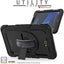 [UTILITY Case] Full Body Shockproof Case with Stand, Hand & Shoulder Strap for Samsung Galaxy Tab A 10.1" (SM-T580)