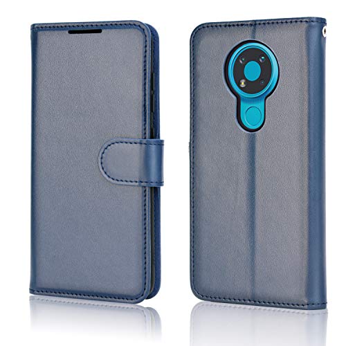 [Wallet Case] Protective Cover with Cash & Card Holder, Stand and Wrist Strap For Nokia 3.4