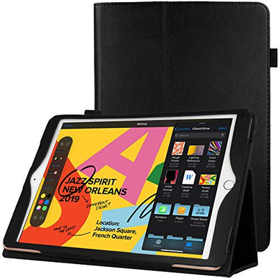 [Folio Case] Smart Cover Stand with Auto Sleep/Wake & Hand Strap For Apple iPad 10.2" 2021 / 2020 / 2019 [9th / 8th / 7th Generation]