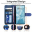 [Wallet Case] Protective Cover with Cash & Card Holder, Stand and Wrist Strap For Samsung Note 20