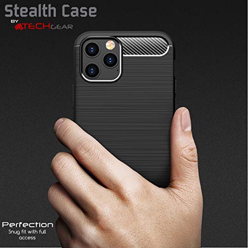 [Stealth Case] iPhone 12 Mini Soft Protective Slim Cover with Carbon Fibre Detailing