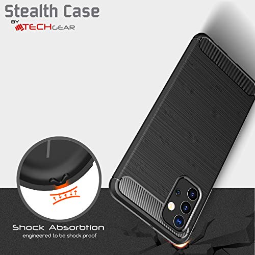 [Stealth Case] Samsung Galaxy A32 5G Soft Protective Slim Cover with Carbon Fibre Detailing