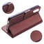 [Leather Wallet Case] Protective Cover with Cash & Card Holder, Stand and Wrist Strap For Apple iPhone XS, iPhone X