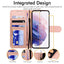 [Wallet Case] Protective Cover with Cash & Card Holder, Stand and Wrist Strap For Samsung Galaxy S21 Plus