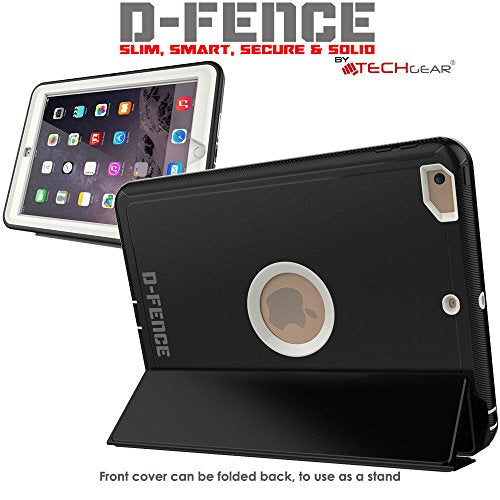 [D-FENCE Case] Tough & Rugged Smart Case For Apple iPad 9.7" (2018 / 2017)