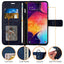 [Wallet Case] Protective Cover with Cash & Card Holder, Stand and Wrist Strap For Samsung Galaxy A50