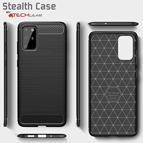 [Stealth Case] Samsung Galaxy S20 Plus Soft Protective Slim Cover with Carbon Fibre Detailing