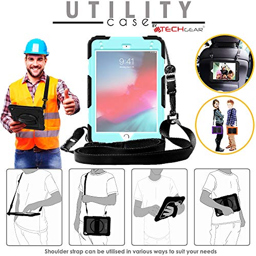 [UTILITY Case] Full Body Shockproof Case with Stand, Hand & Shoulder Strap for Apple iPad Mini 5 / iPad Mini 4