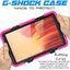 [G-SHOCK Case] Heavy Duty Long Survival Screen Protector Case for Samsung Galaxy Tab A7 Lite 8.7" 2021 (SM-T220 / T225)