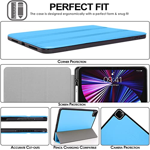 [Smart Case] Slim Stand Cover with Auto Sleep/Wake for Apple iPad Pro 12.9" (6th / 5th / 3rd / 2nd Generation)