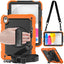[UTILITY Case] Full Body Shockproof Case with Stand, Hand & Shoulder Strap for Apple iPad 11th & 10th Generation, iPad 2025 / 2022