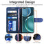 [Wallet Case] Protective Cover with Cash & Card Holder, Stand and Wrist Strap For Honor Magic 4 Pro 5G